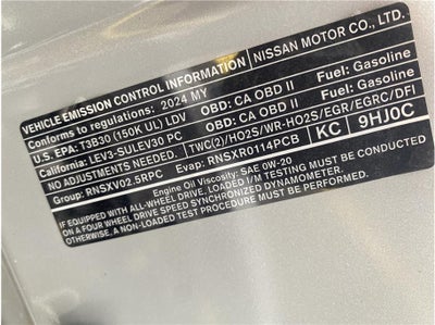 2024 Nissan Altima 2.5 SV Sedan 4D