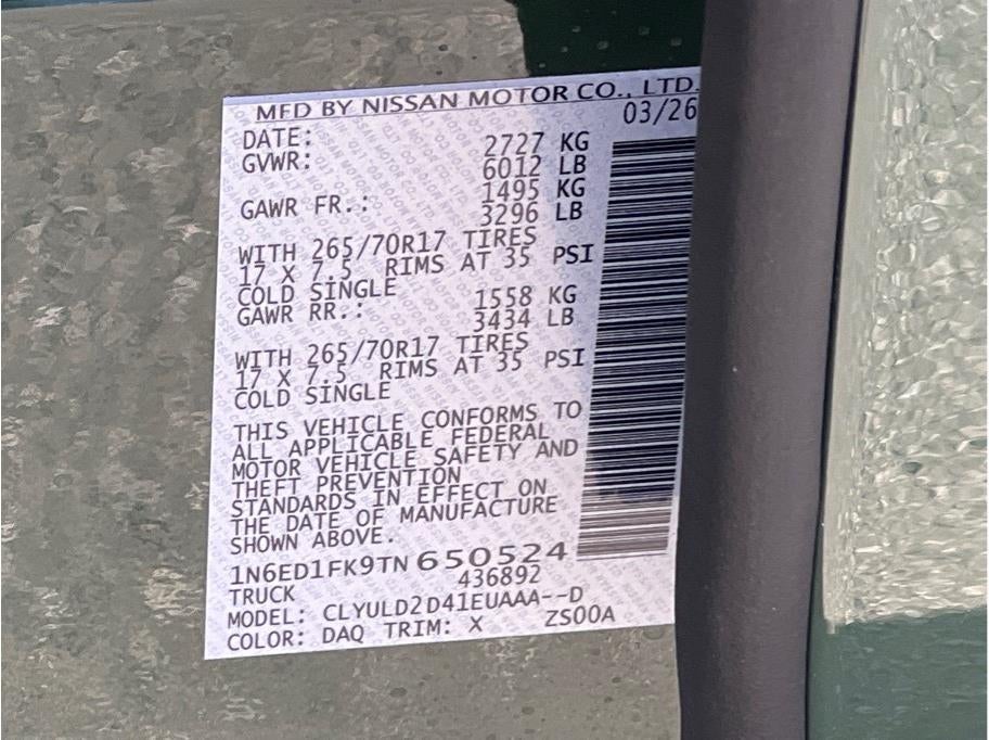 2026 Nissan Frontier PRO-4X