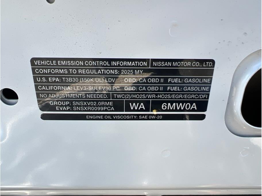 2025 Nissan Sentra SV Sedan 4D