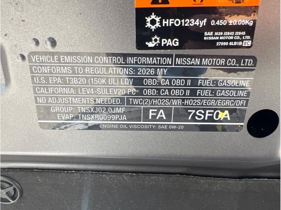 2026 Nissan Sentra S