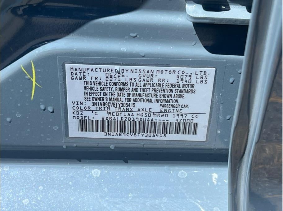 2026 Nissan Sentra SV Sedan 4D