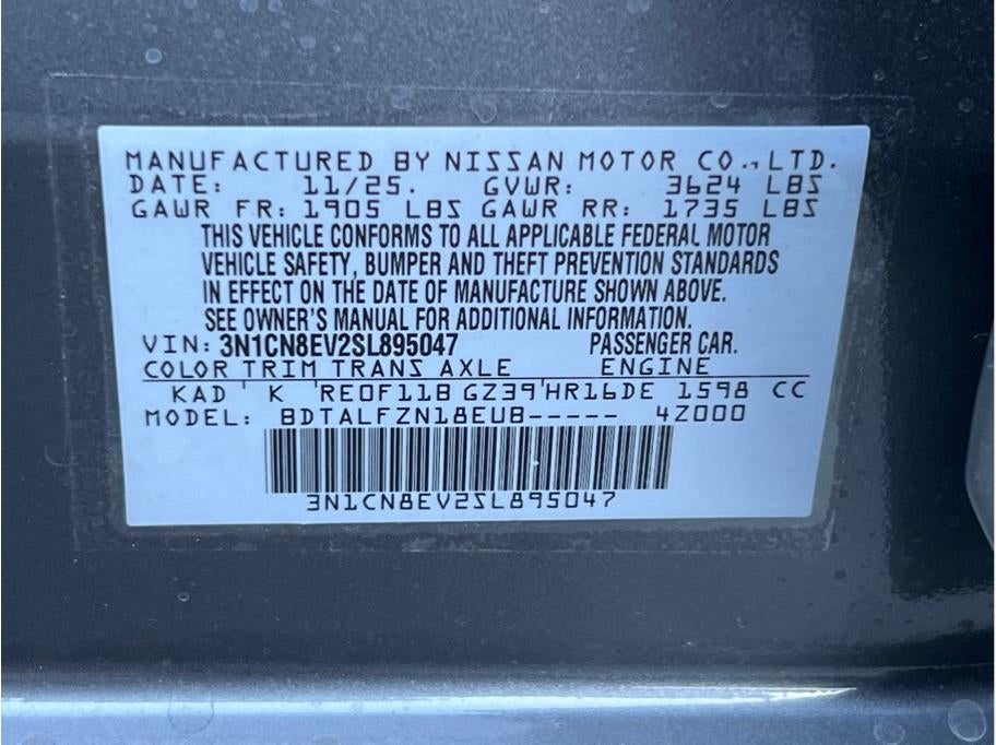 2025 Nissan Versa SV