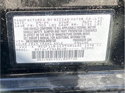 2025 Nissan Versa SV Sedan 4D