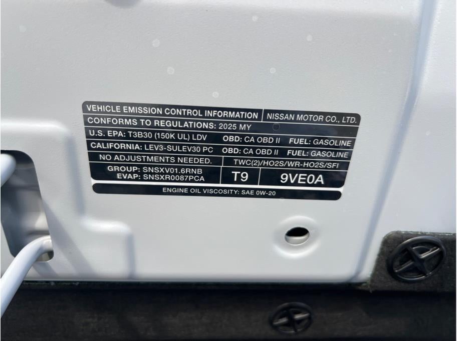 2025 Nissan Versa SV