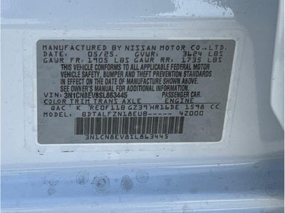 2025 Nissan Versa SV