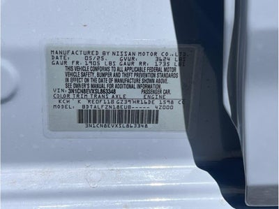 2025 Nissan Versa SV Sedan 4D