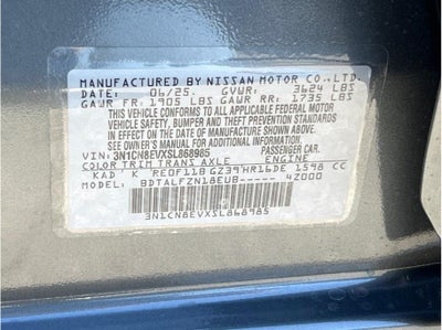 2025 Nissan Versa SV