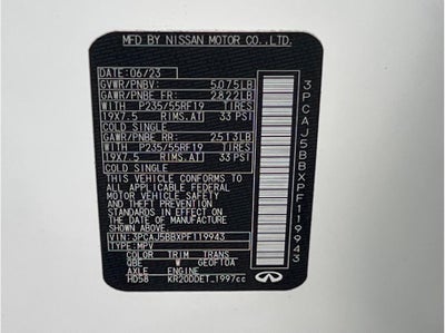 2023 INFINITI QX50 LUXE Sport Utility 4D