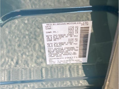 2026 Nissan Pathfinder Rock Creek Sport Utility 4D