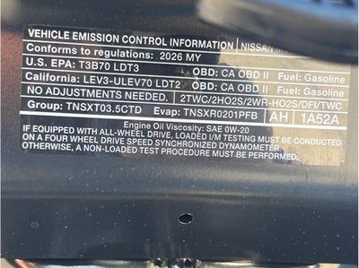 2026 Nissan Pathfinder Rock Creek Sport Utility 4D