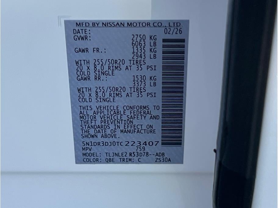 2026 Nissan Pathfinder Platinum Sport Utility 4D