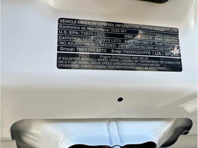 2026 Nissan Pathfinder Platinum Sport Utility 4D