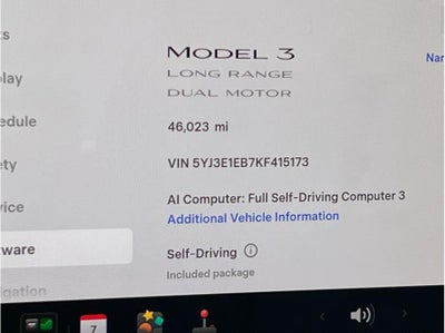 2019 Tesla Model 3 Long Range Sedan 4D