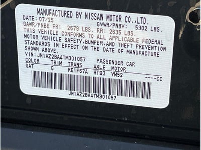 2026 Nissan LEAF S PLUS Hatchback 4D