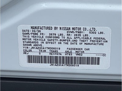 2026 Nissan LEAF SV PLUS Hatchback 4D