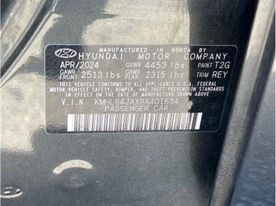 2024 Hyundai Sonata SEL Sedan 4D