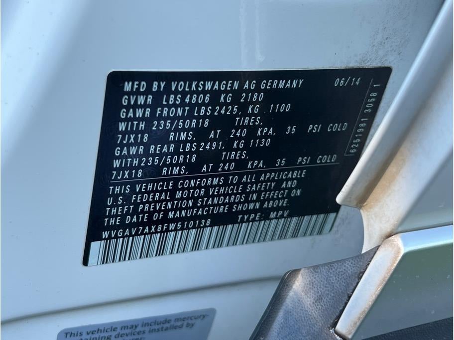 2015 Volkswagen Tiguan 2.0T SEL Sport Utility 4D