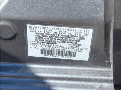 2025 Nissan Versa S Sedan 4D