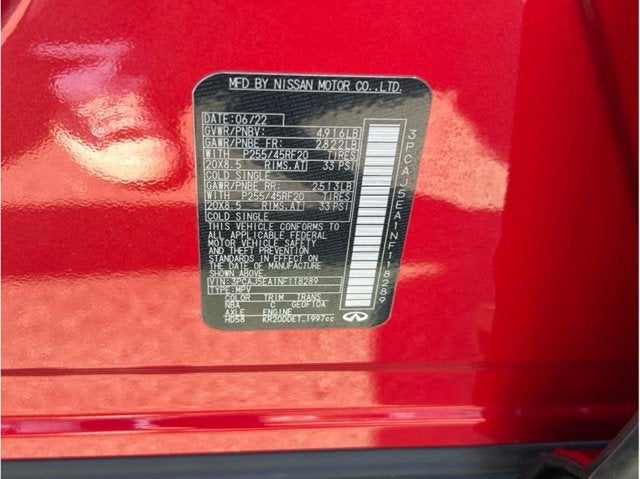 2022 INFINITI QX50 SENSORY Sport Utility 4D