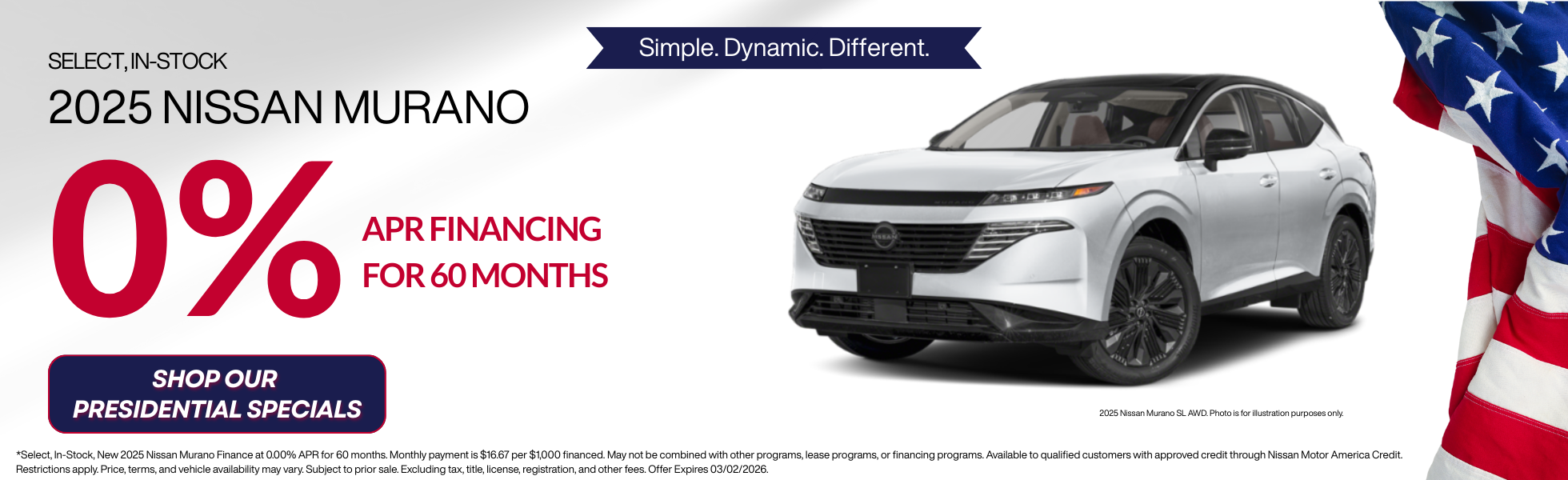 Presidents' Day Sales Event!