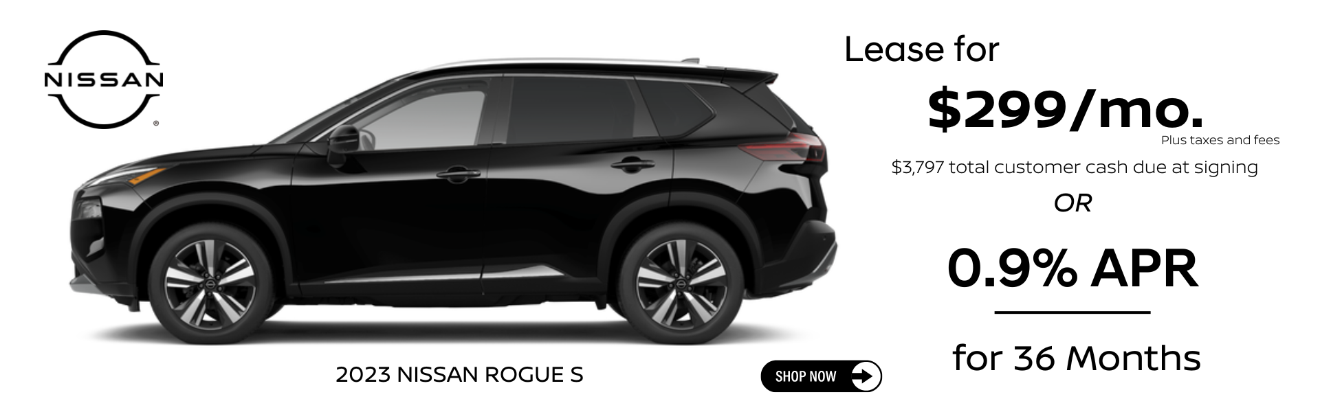 2023 Nissan Rogue S Lease and APR Specail
